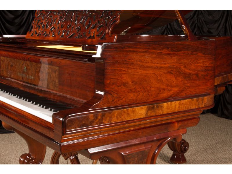 Custom Built Steinway & Sons Rococo Style Model “A” Grand Piano